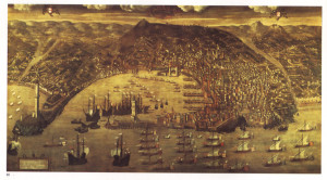 la superba veduta di Genova di Cristoforo Grassi, 1584